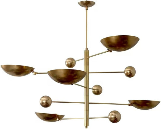 Die Nautical Decor 5-Licht-Pendelleuchte Mid Centur Pendelleuchte Mid CenturySputnik-Kronleuchter-Leuchte Moderner Sputnik-Kronleuchter aus Messing Wunderschöne Leuchte 