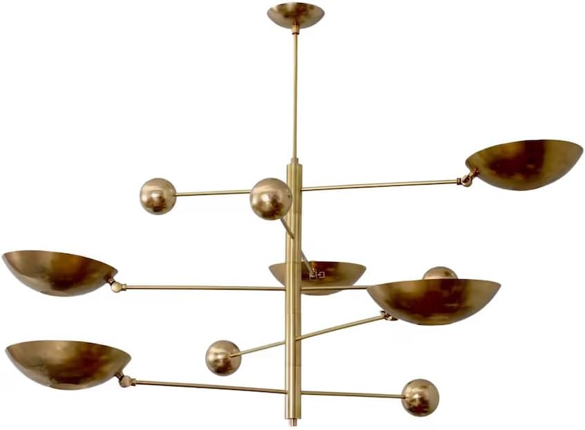 Die Nautical Decor 5-Licht-Pendelleuchte Mid Centur Pendelleuchte Mid CenturySputnik-Kronleuchter-Leuchte Moderner Sputnik-Kronleuchter aus Messing Wunderschöne Leuchte 