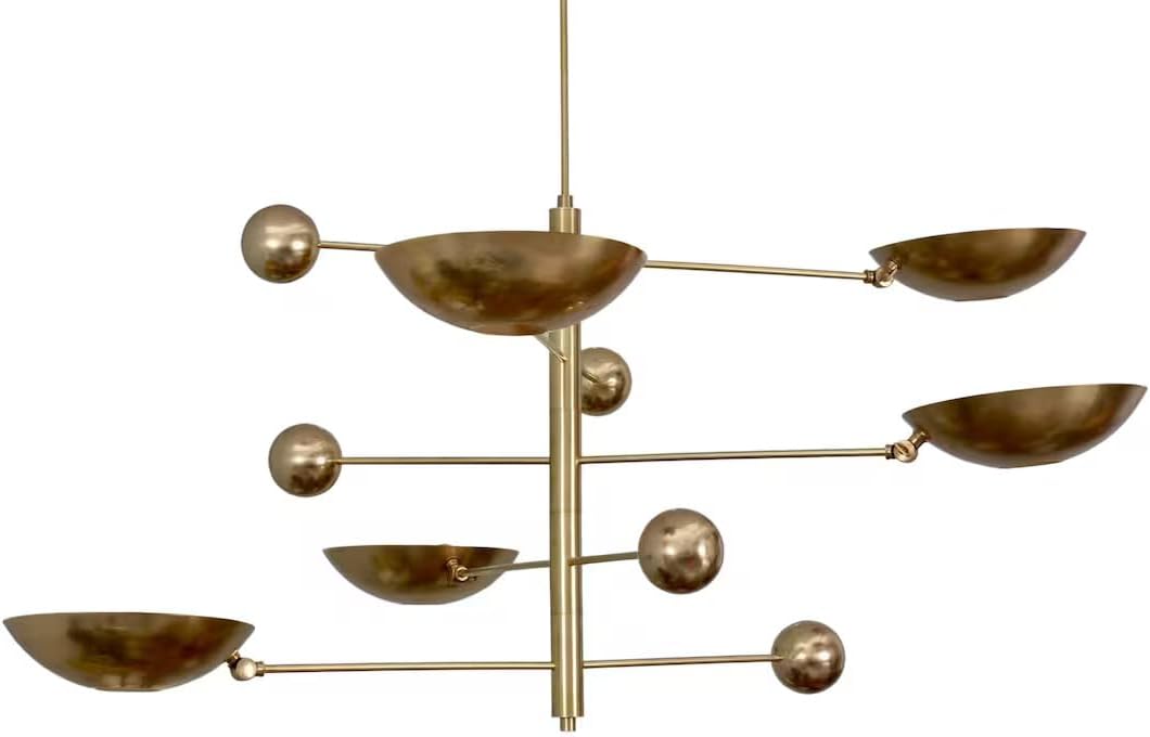 Die Nautical Decor 5-Licht-Pendelleuchte Mid Centur Pendelleuchte Mid CenturySputnik-Kronleuchter-Leuchte Moderner Sputnik-Kronleuchter aus Messing Wunderschöne Leuchte 