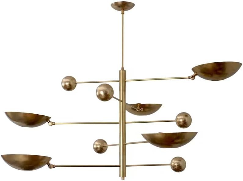 Die Nautical Decor 5-Licht-Pendelleuchte Mid Centur Pendelleuchte Mid CenturySputnik-Kronleuchter-Leuchte Moderner Sputnik-Kronleuchter aus Messing Wunderschöne Leuchte 