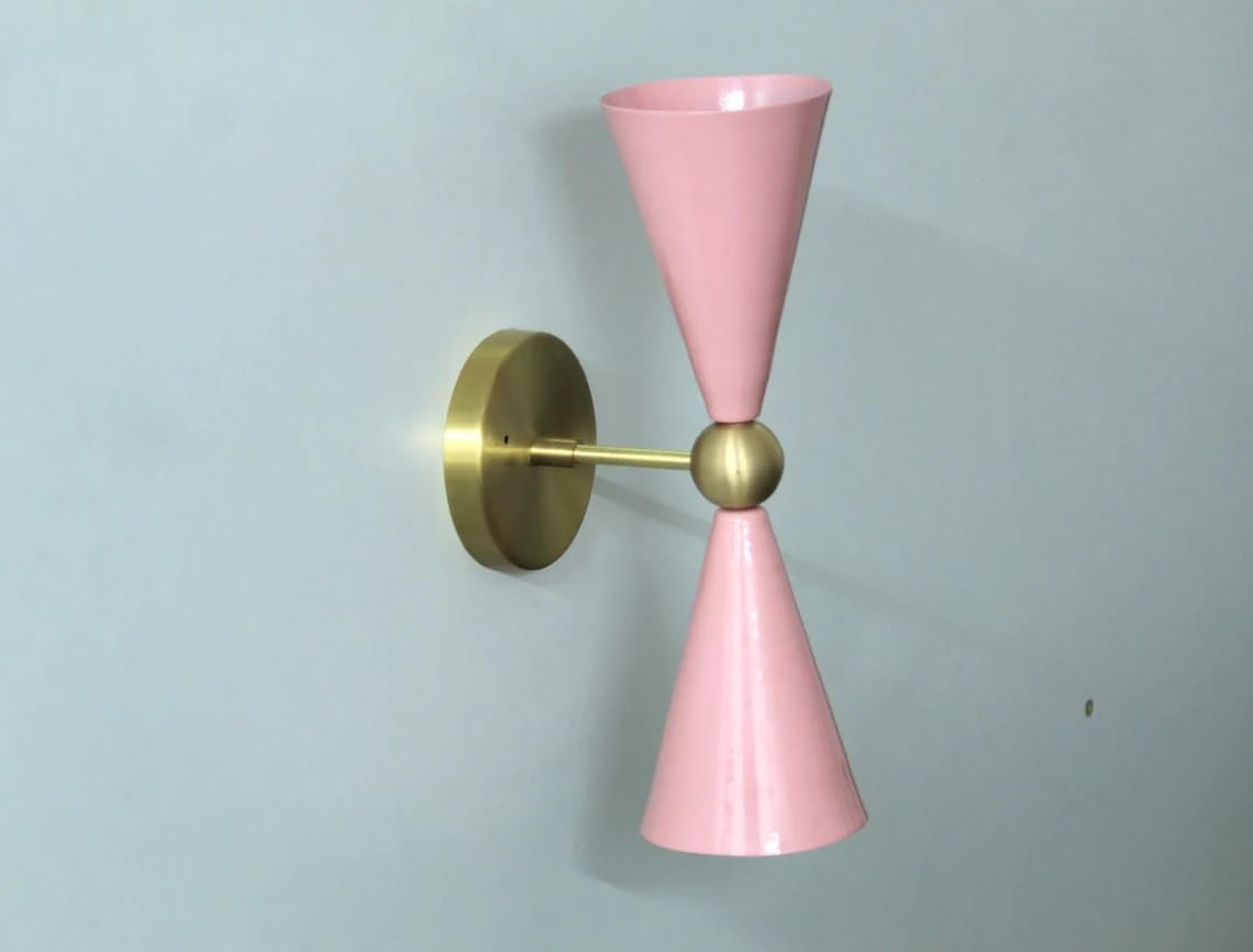 The Nautical Decor Elegant Mid Century Modern Brass Wall Lamp Handcrafted