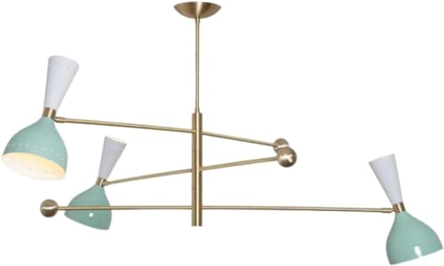 The Nautical Decor Style 3 Arms 6 Lights Modern Brass Bespoke Chandelier