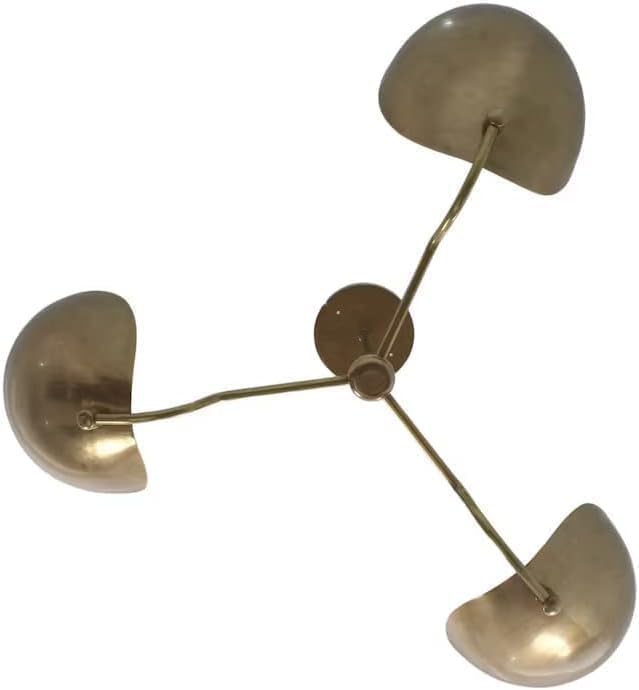 The Nautical Decor 3 Light Curved Shades Pendant Mid Century Modern Sputnik Chandelier Light Fixture