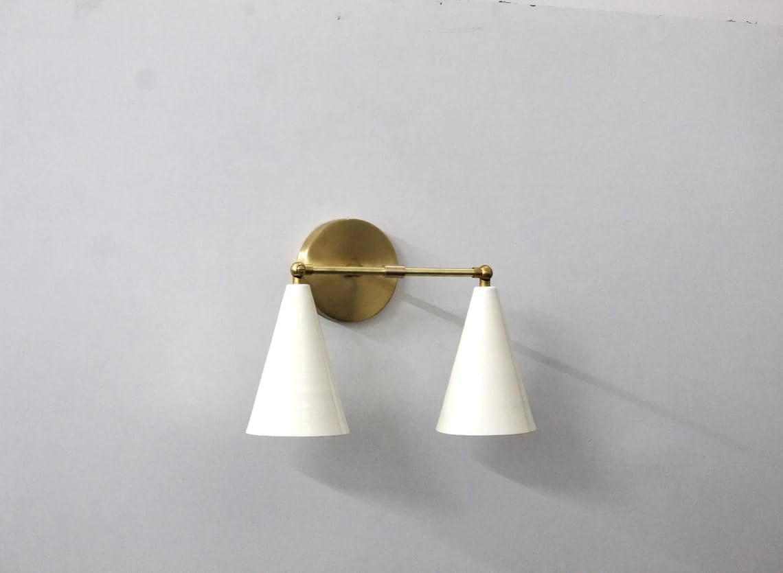 The Nautical Decor Handcrafted Mid Century Modern Brass Wall Lamps Inspired Designs