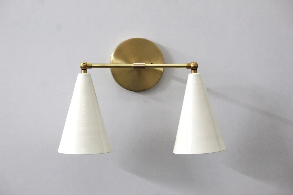 The Nautical Decor Handcrafted Mid Century Modern Brass Wall Lamps Inspired Designs