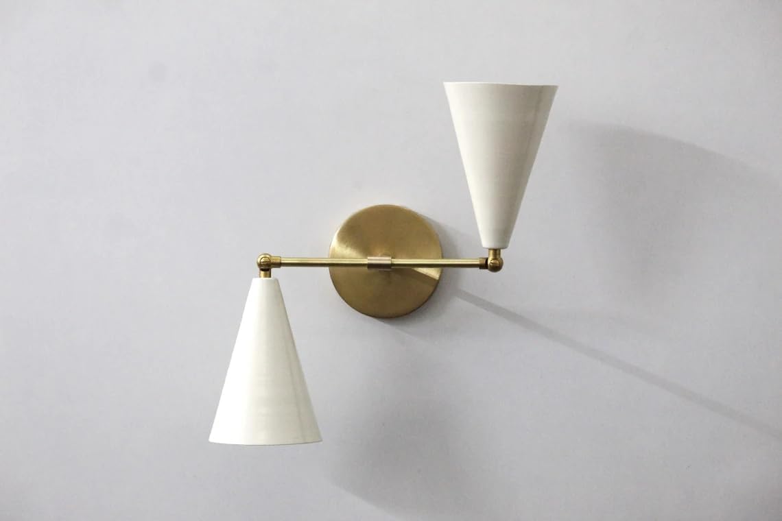 The Nautical Decor Handcrafted Mid Century Modern Brass Wall Lamps Inspired Designs