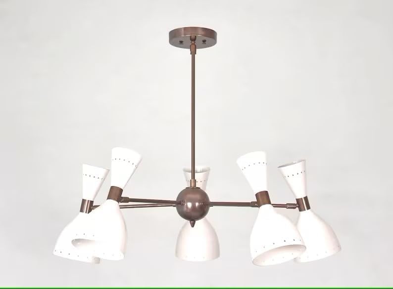 Der nautische Dekor Mid Century Sputnik Kronleuchter DIABOLO Deckenleuchte Lampe, italienischer Kronleuchter Deckenlampe Licht Esszimmer 5 Licht