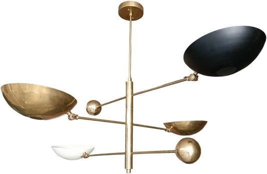 The Nautical Decor 4 Chandelier Light Mid Century Modern Brass Sputnik Chandelier Beautiful Light Fixture Light