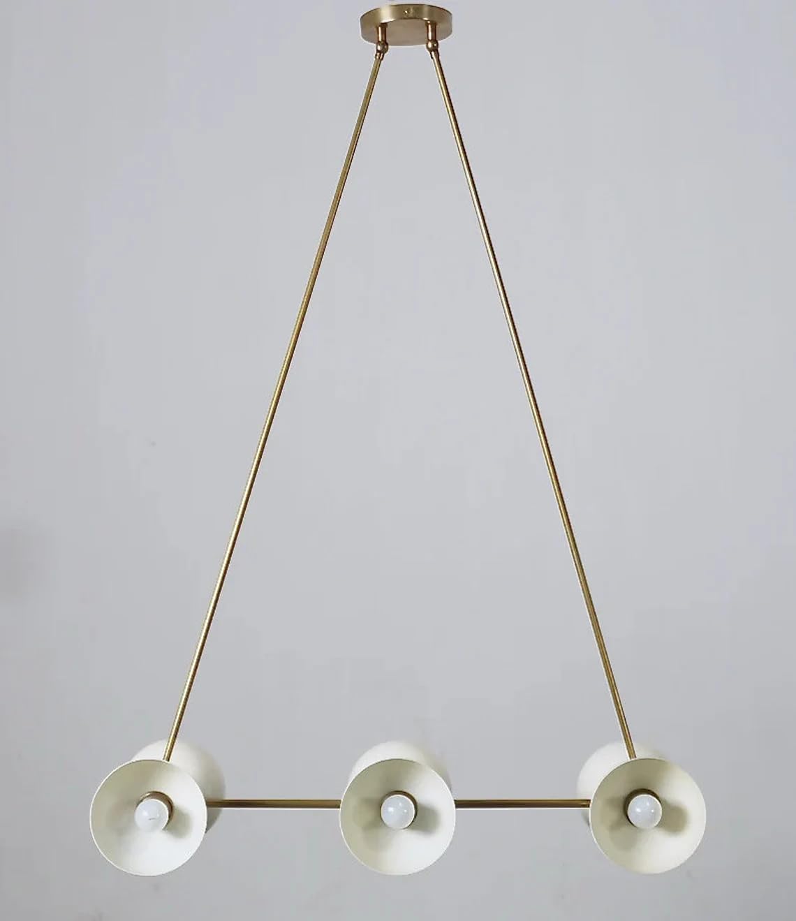 The Nautical Decor Handcrafted Statement Bolivar Ceiling Light 6 Light, Modern Industrial Chandelier Contemporary White Shade