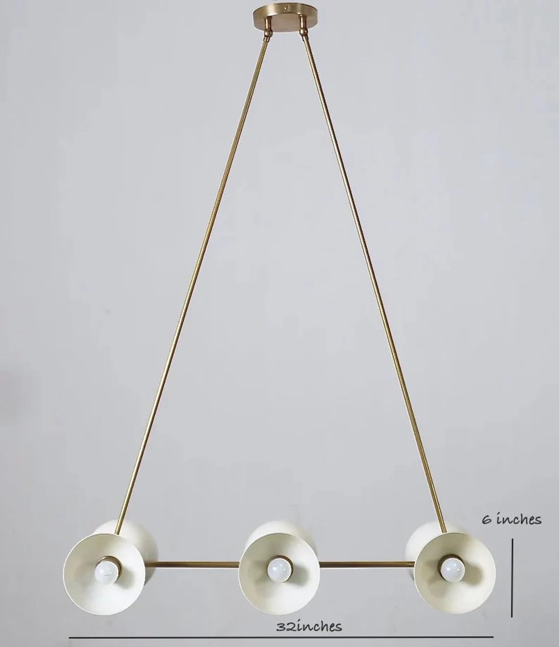 The Nautical Decor Handcrafted Statement Bolivar Ceiling Light 6 Light, Modern Industrial Chandelier Contemporary White Shade